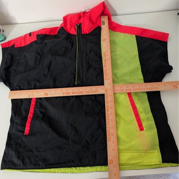 Nike 1/4 Zip Training Hoodie Mens Size Large Black Lightweight Hood Windbreaker - Picture 10 of 12